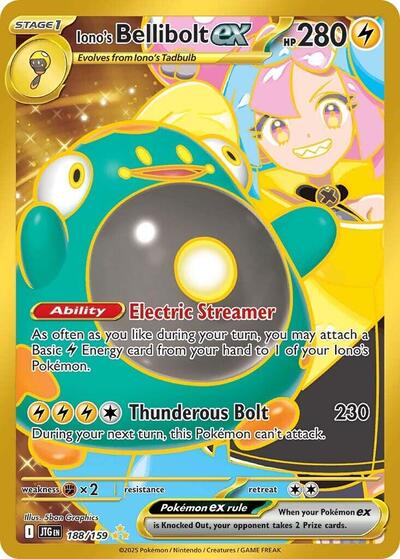 Scarlet & Violet Journey Together - 188/159 Iono's Bellibolt ex Hyper Rare