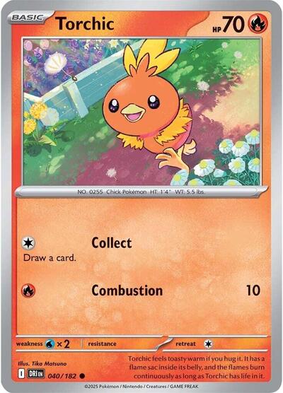 Scarlet & Violet Destined Rivals - 040/182 Torchic Common