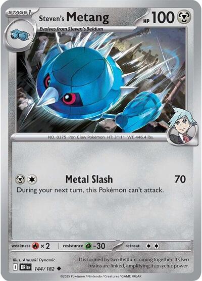 Scarlet & Violet Destined Rivals - 144/182 Steven's Metang Uncommon