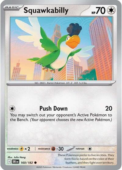 Scarlet & Violet Destined Rivals - 160/182 Squawkabilly Common