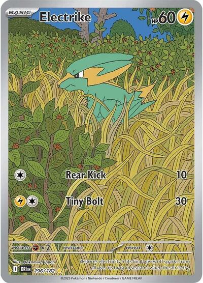Scarlet & Violet Destined Rivals - 196/182 Electrike Illustration Rare