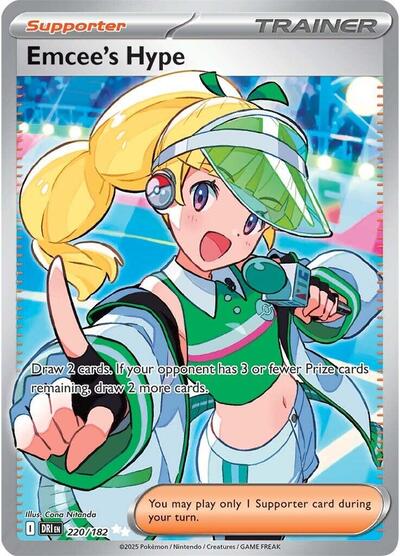 Scarlet & Violet Destined Rivals - 220/182 Emcee's Hype Ultra Rare