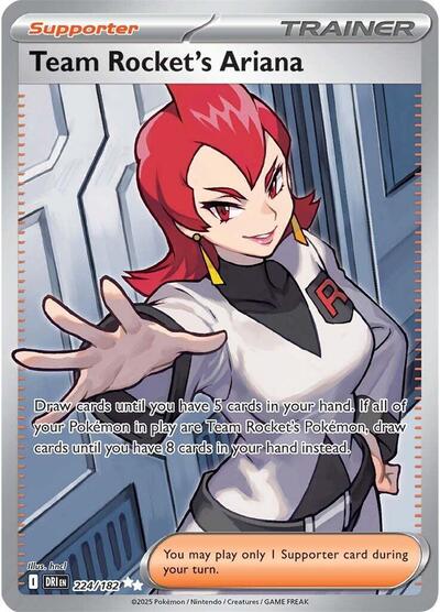 Scarlet & Violet Destined Rivals - 224/182 Team Rocket's Ariana Ultra Rare