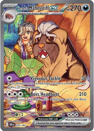 Scarlet & Violet Destined Rivals - 235/182 Arven's Mabosstiff ex Special Illustration Rare
