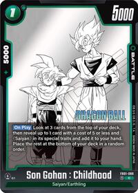 Manga Booster 01 - Son Gohan : Childhood FB01-088 Common