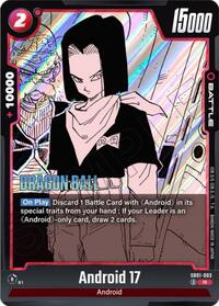Manga Booster 01 - Android 17 - SB01-003 SB01-003 Rare