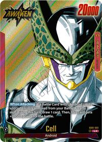 Manga Booster 01 - Cell - SB01-001 (Gold) SB01-001 Leader