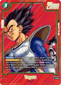 Manga Booster 01 - Vegeta - SB01-025 (Alternate Art) SB01-025 Super Rare