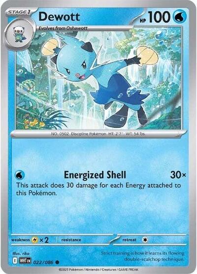 Scarlet & Violet White Flare - 022/086 Dewott Common