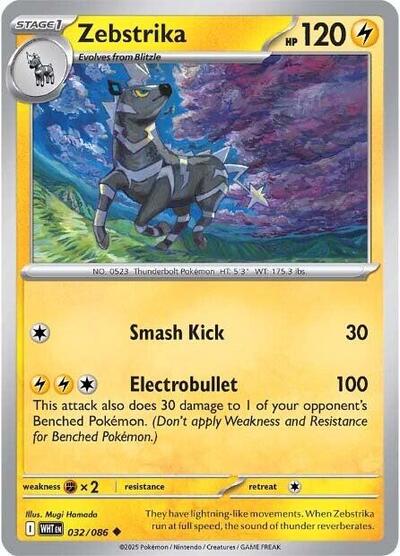 Scarlet & Violet White Flare - 032/086 Zebstrika Uncommon