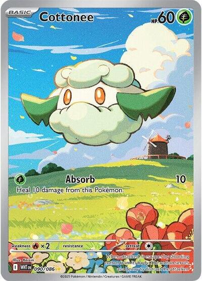 Scarlet & Violet White Flare - 090/086 Cottonee Illustration Rare