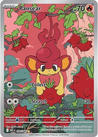 Scarlet & Violet White Flare - 099/086 Pansear Illustration Rare