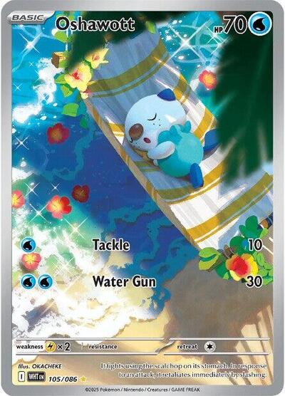 Scarlet & Violet White Flare - 105/086 Oshawott Illustration Rare