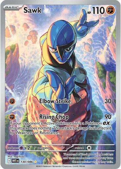 Scarlet & Violet White Flare - 130/086 Sawk Illustration Rare