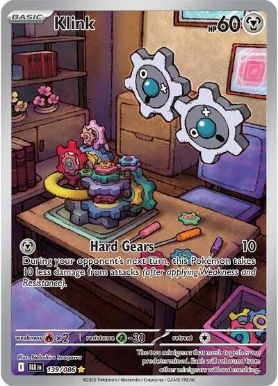 Scarlet & Violet Black Bolt - 139/086 Klink Illustration Rare