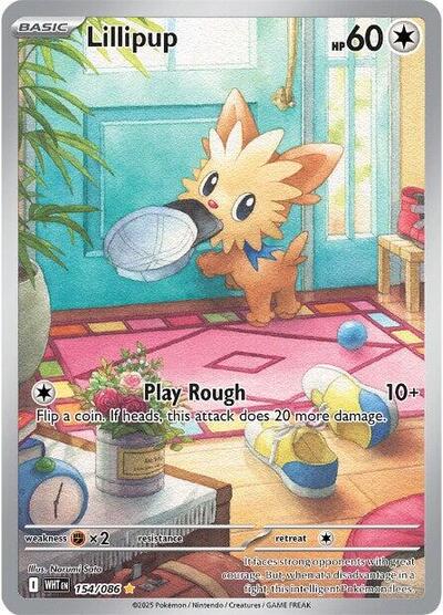 Scarlet & Violet White Flare - 154/086 Lillipup Illustration Rare