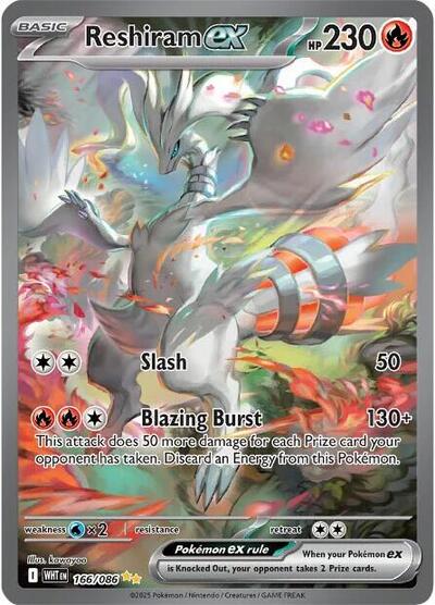 Scarlet & Violet White Flare - 166/086 Reshiram ex Special Illustration Rare