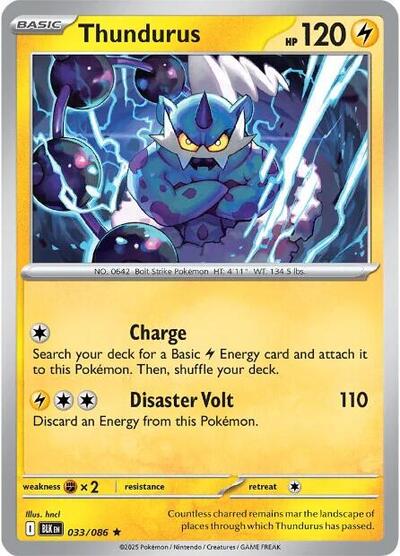 Scarlet & Violet Black Bolt - 033/086 Thundurus Rare