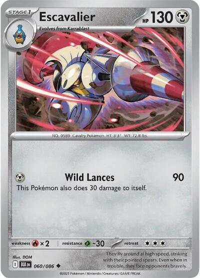 Scarlet & Violet Black Bolt - 060/086 Escavalier Common