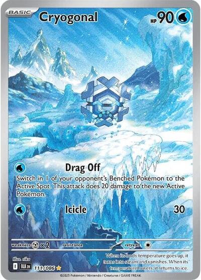 Scarlet & Violet Black Bolt - 111/086 Cryogonal Illustration Rare