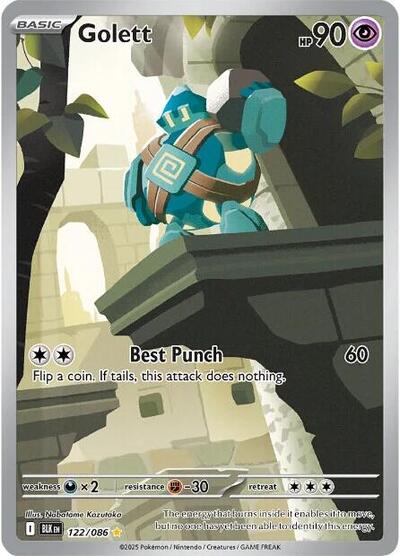 Scarlet & Violet Black Bolt - 122/086 Golett Illustration Rare