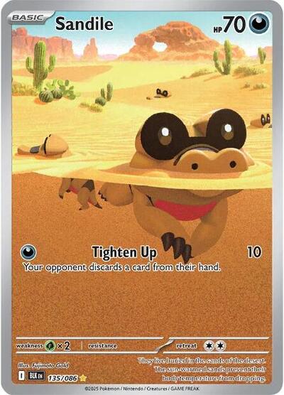 Scarlet & Violet Black Bolt - 135/086 Sandile Illustration Rare