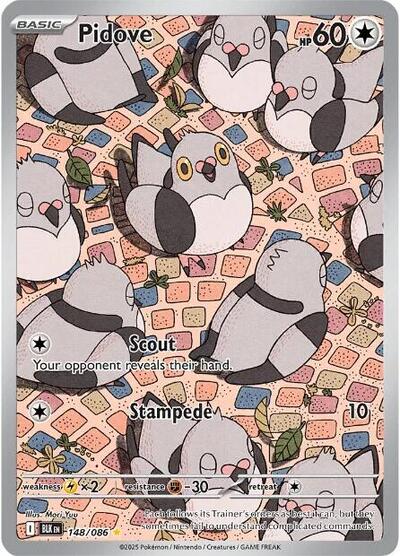 Scarlet & Violet Black Bolt - 148/086 Pidove Illustration Rare