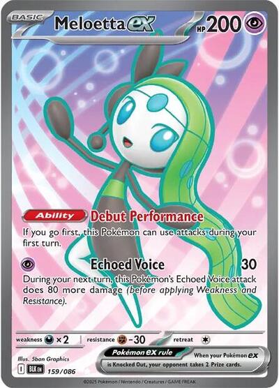 Scarlet & Violet Black Bolt - 159/086 Meloetta ex Secret Rare