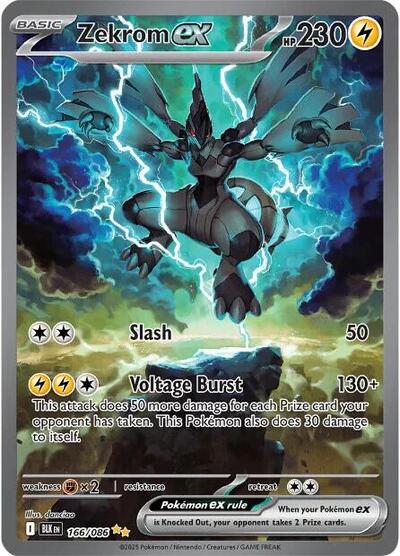 Scarlet & Violet Black Bolt - 166/086 Zekrom ex Special Illustration Rare