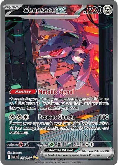 Scarlet & Violet Black Bolt - 169/086 Genesect ex Special Illustration Rare