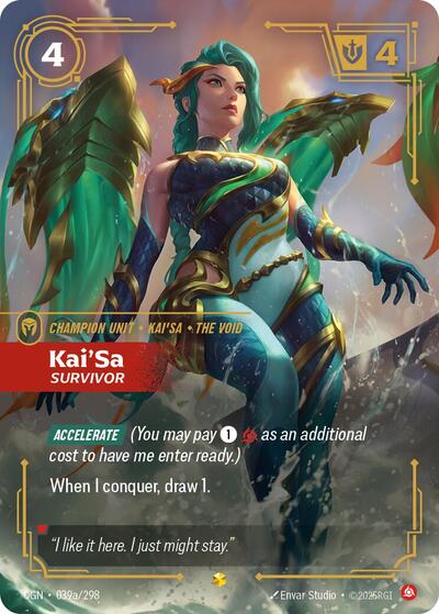 Riftbound - Origins - 039a/298 Kai'Sa - Survivor (Alternate Art) Showcase