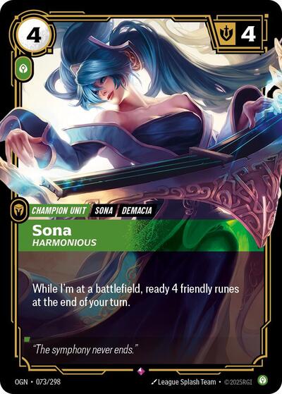 Riftbound - Origins - 073/298 Sona - Harmonious Rare