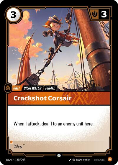 Riftbound - Origins - 130/298 Crackshot Corsair Common