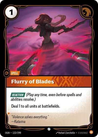 Riftbound - Origins - 133/298 Flurry of Blades Common