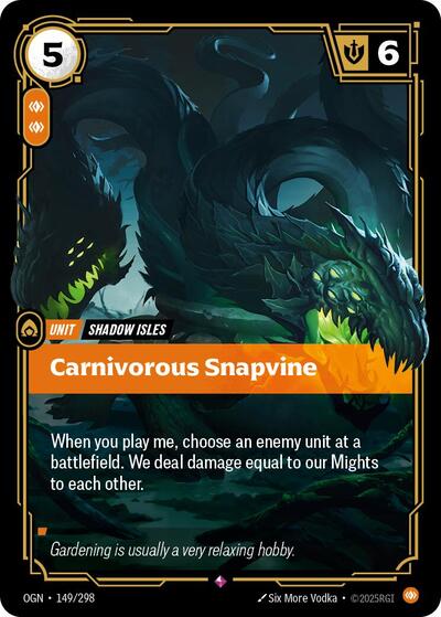 Riftbound - Origins - 149/298 Carnivorous Snapvine Rare