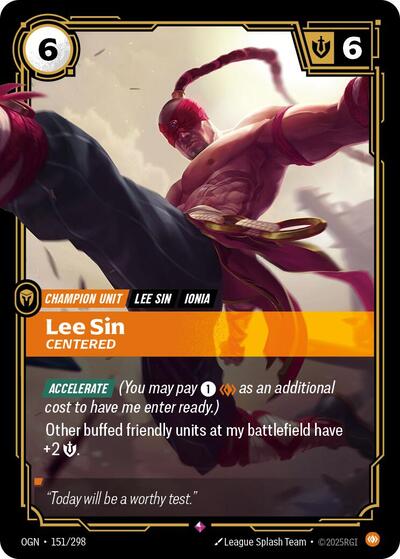 Riftbound - Origins - 151/298 Lee Sin - Centered Rare