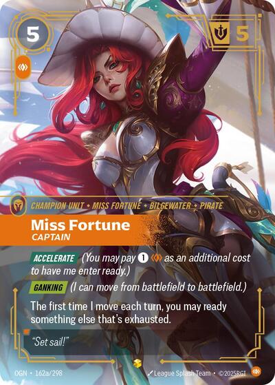 Riftbound - Origins - 162a/298 Miss Fortune - Captain (Alternate Art) Showcase