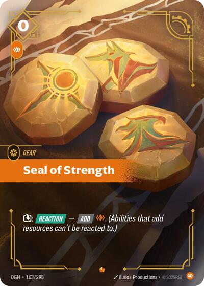 Riftbound - Origins - 163/298 Seal of Strength Epic