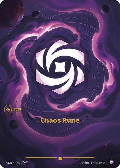 Riftbound - Origins - 166a/298 Chaos Rune (Alternate Art) Showcase