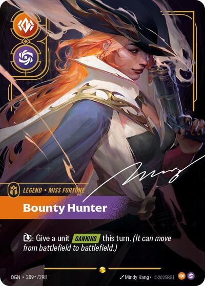 Riftbound - Origins - 309*/298 Miss Fortune - Bounty Hunter (Signature) Showcase