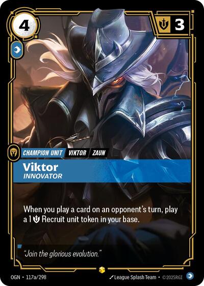 Riftbound - Origins - 117a/298 Viktor - Innovator (Alternate Art) Showcase
