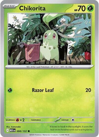 Mega Evolution - 008/132 Chikorita Common