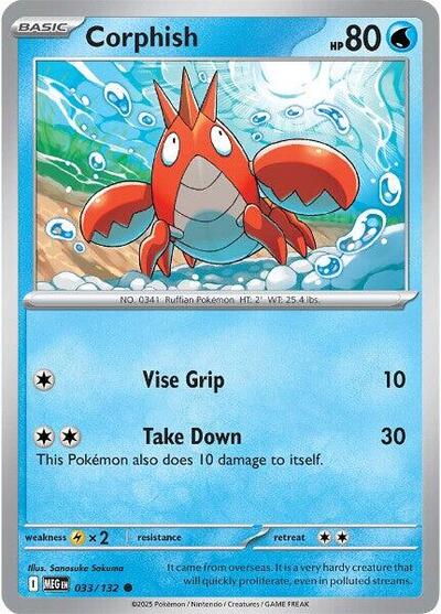 Mega Evolution - 033/132 Corphish Common