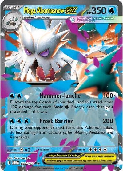 Mega Evolution - 036/132 Mega Abomasnow ex Double Rare