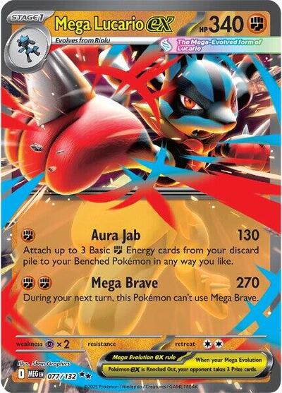 Mega Evolution - 077/132 Mega Lucario ex Double Rare
