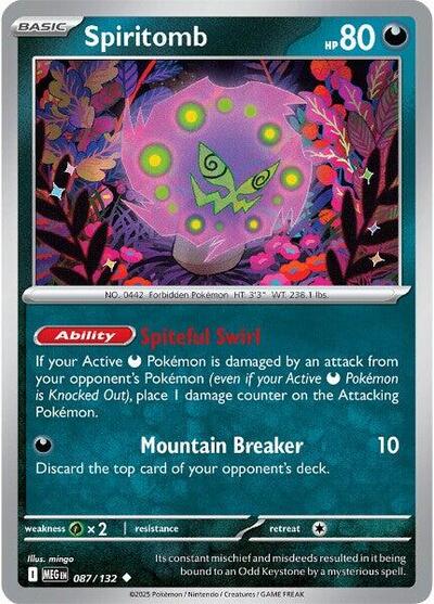 Mega Evolution - 087/132 Spiritomb Uncommon