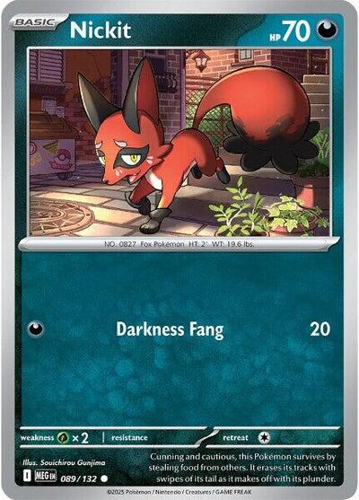 Mega Evolution - 089/132 Nickit Common
