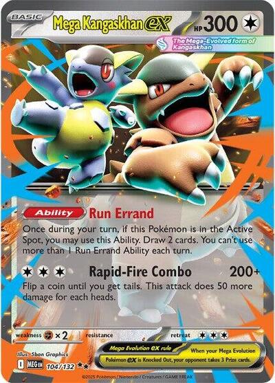 Mega Evolution - 104/132 Mega Kangaskhan ex Double Rare