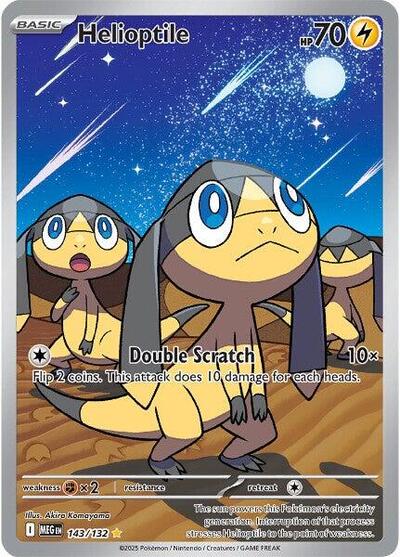Mega Evolution - 143/132 Helioptile Illustration Rare