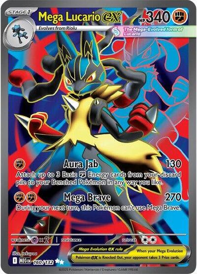 Mega Evolution - 160/132 Mega Lucario ex Ultra Rare
